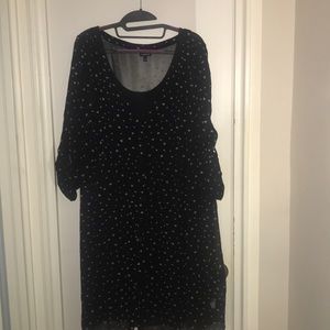 Torrid button down chiffon dress